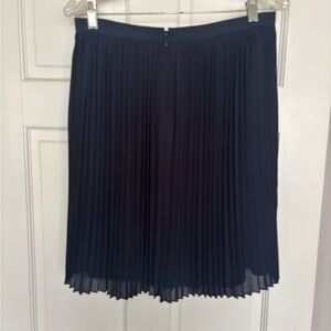 Pleated Black Women's Skirt Fully Lined
